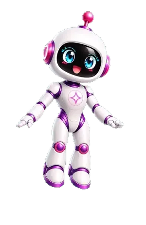 Ava, Avaqia's AI mentor, emerging from an energy portal